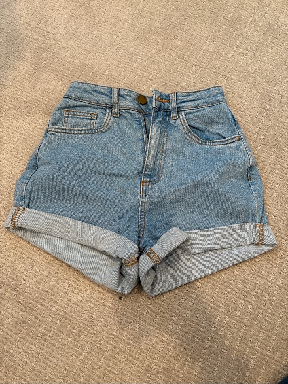 Cotton On Classic Light Blue High-Rise Denim Shorts